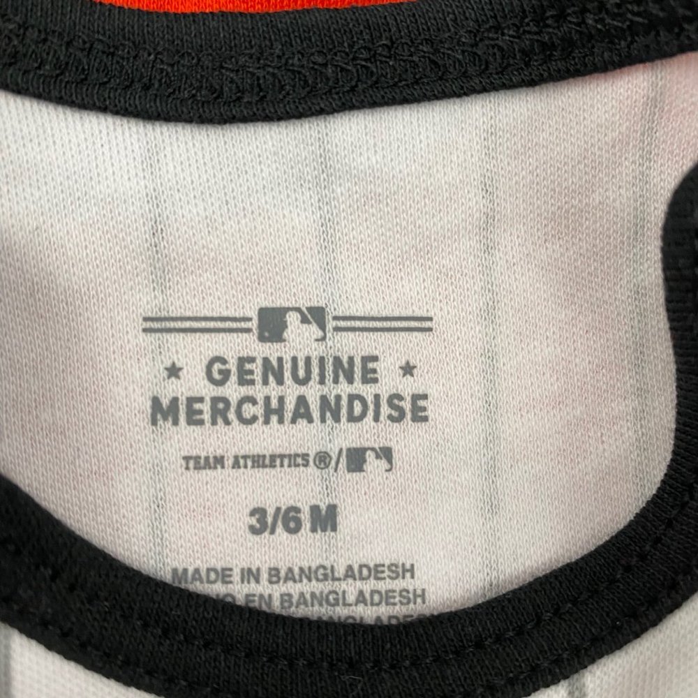 Baltimore Orioles White Orange Black Infant Baby Girl Bodysuits 0-3M 3-6M 18M - Picture 10 of 15